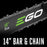 EGO Power+ 14" Chain Saw Kit (2.5AH Fuel Gage Battery, 56V 220W Charger)
