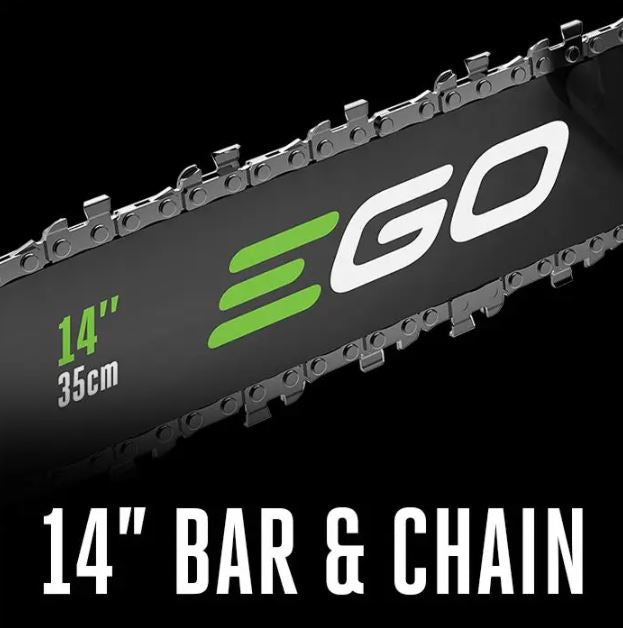 EGO Power+ 14" Chain Saw Kit (2.5AH Fuel Gage Battery, 56V 220W Charger)