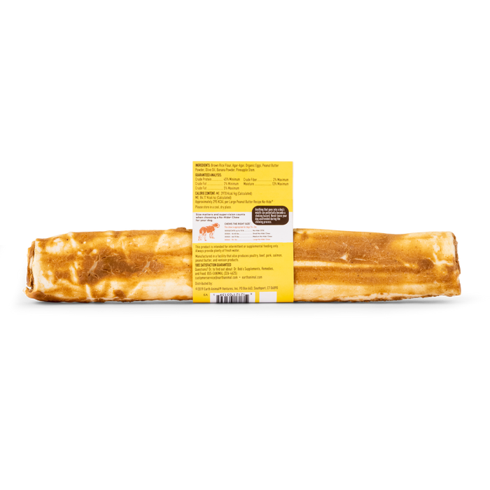 Earth Animal Peanut Butter No-Hide Wholesome Dog Chews - Large, 11"