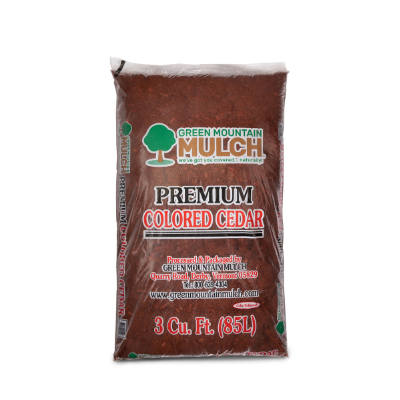 Red Dyed Cedar Mulch 3 cu. ft. Bags