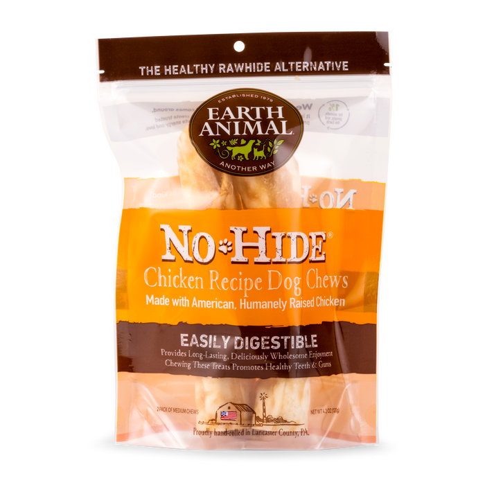 Earth Animal Chicken No-Hide Wholesome Dog Chews - Medium, 7"
