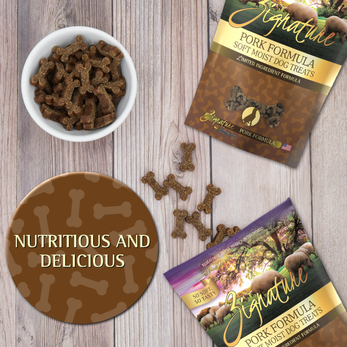 Zignature® Pork Formula Soft Moist Dog Treats, 4oz