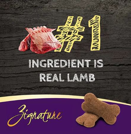 Zignature Ziggy Bars Lamb Formula Dog Biscuit Dog Treat, 12oz