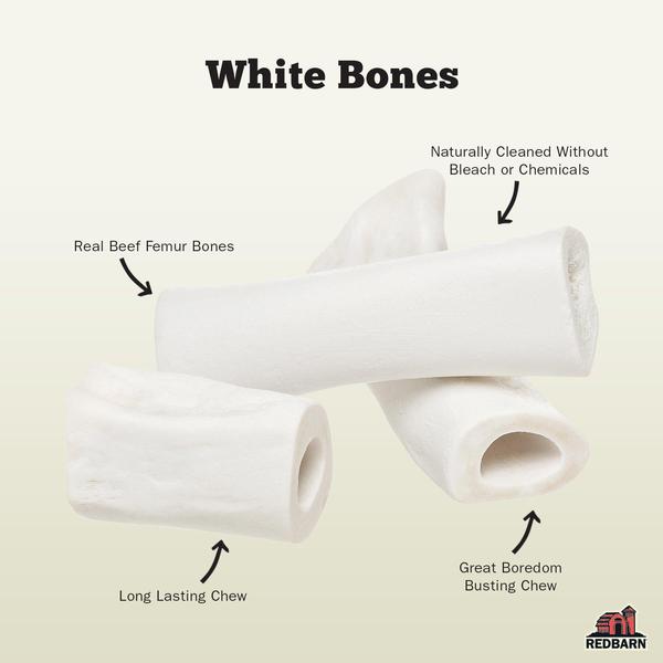 Redbarn Naturals White Bone - Small, 2 1/2"-3"