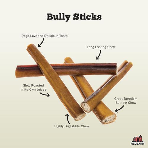 Redbarn Natural Odor Free Bully Stick, 12"