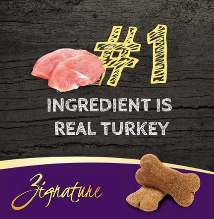 Zignature Ziggy Bar Turkey Formula Dog Biscuit Dog Treats, 12oz
