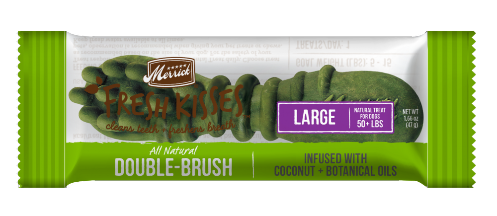 Merrick Fresh Kisses Grain Free Coconut Oil and Botanicals Large Dog Treat Box