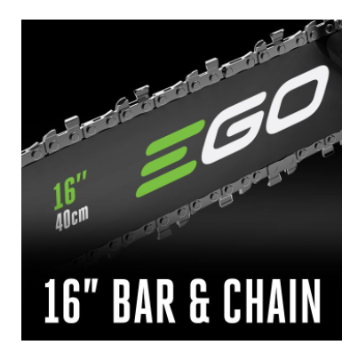 EGO 16" Chain Saw Kit (5.0Ah Battery, 210W Charger)