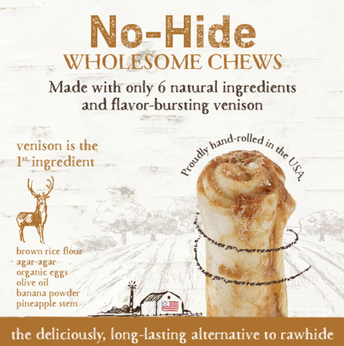 Earth Animal Venison No-Hide Wholesome Dog Chews - Large, 11"