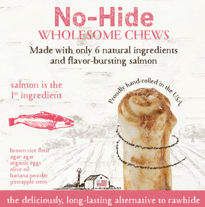 Earth Animal Salmon No-Hide® Wholesome Dog Chews - Small, 4"