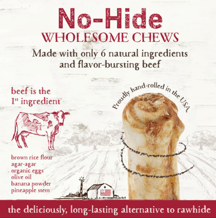 Earth Animal Beef No-Hide Wholesome Chews - Small, 4"
