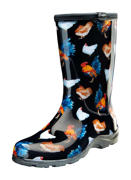 Slogger Rain Boots - Classic Black Chicken