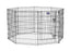 36" MidWest Black Exercise Pen with Door