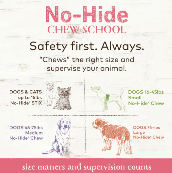 Earth Animal Salmon No-Hide® Wholesome Dog Chews - Small, 4"