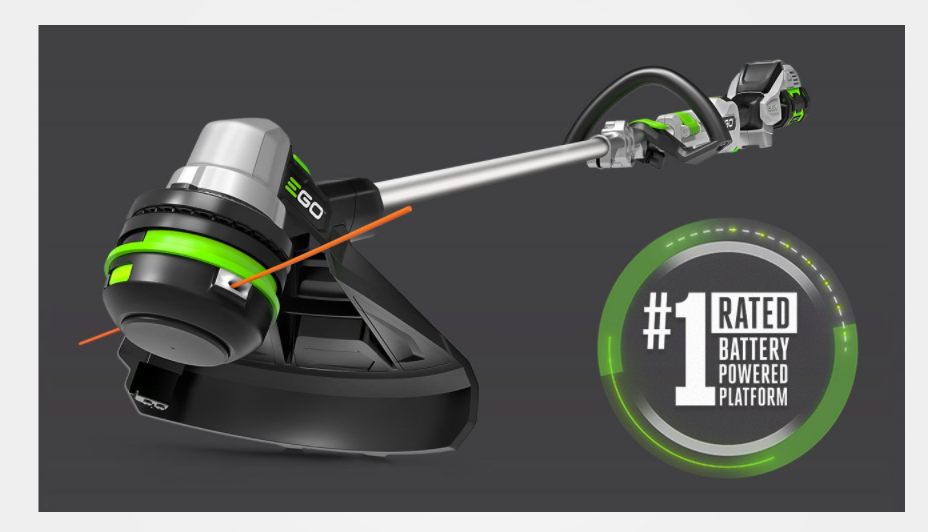EGO 15" Powerload with Telescopic Aluminum Shaft String Trimmer Kit (G3 2.5Ah Battery, 210W Charger)
