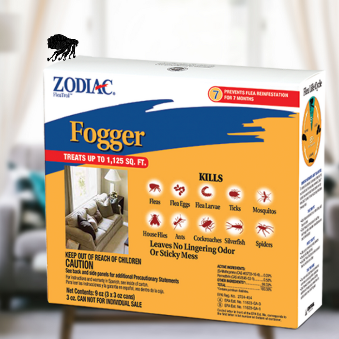 Zodiac 3pk Fogger for Fleas, Ticks & more