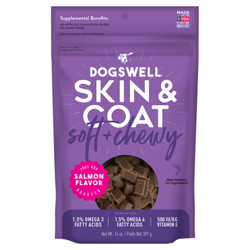 Dogswell Soft & Chewy Skin & Coat Salmon, 14oz