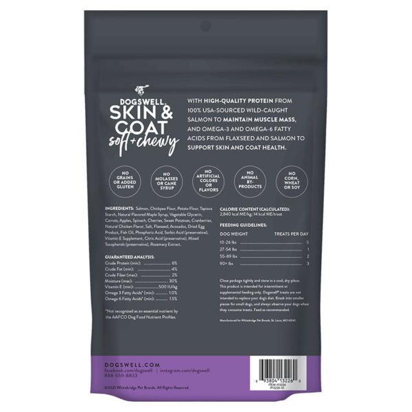 Dogswell Soft & Chewy Skin & Coat Salmon, 14oz