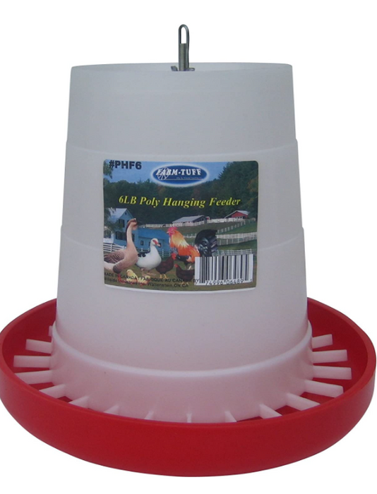 Plastic Hanging Feeder for Poultry - Multiple Sizes Available