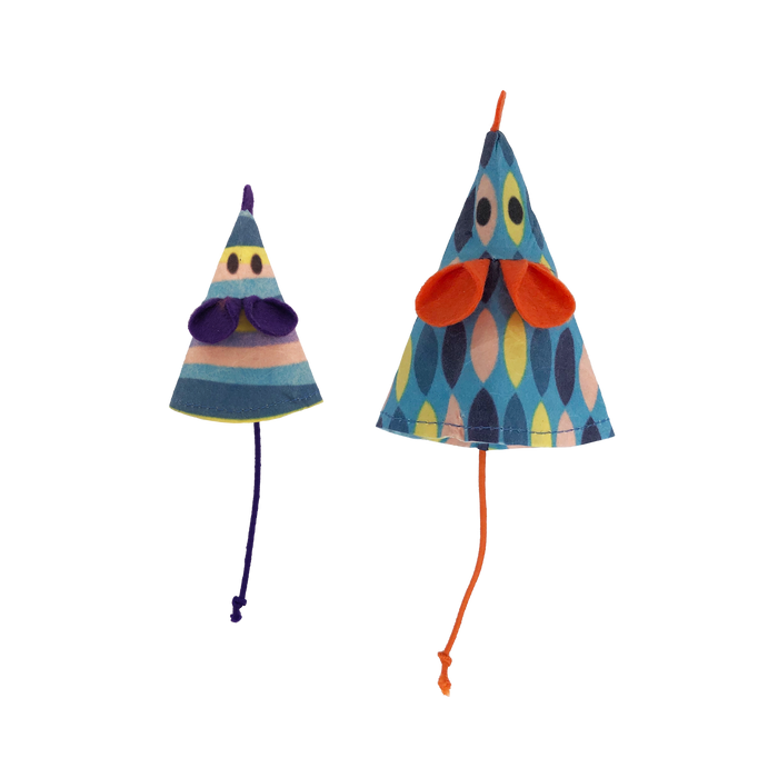 KONG Cat Bat-A-Bout Vibez Mouse Cat Toy, 2pk
