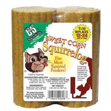 Sweet Corn Log Squirrel Food, 2pk
