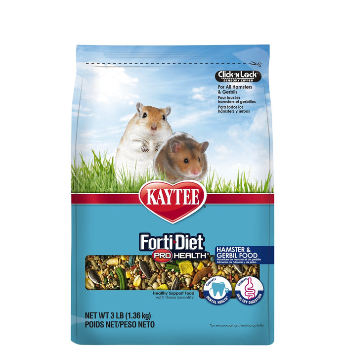 Kaytee Forti-Diet Pro Health Hamster and Gerbil Food, 3lbs
