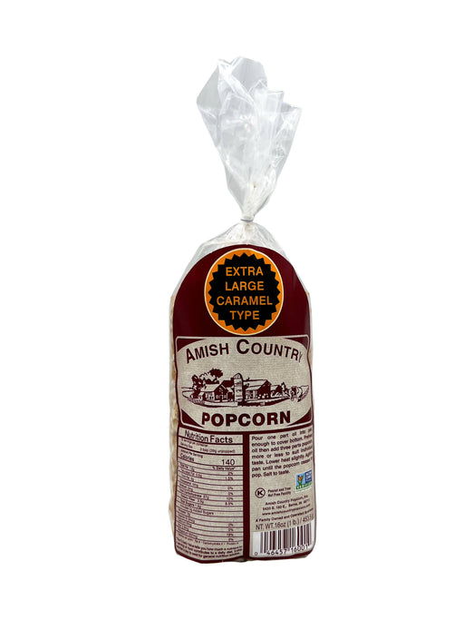 1lb Bag of Extra Large Caramel Type Popcorn
