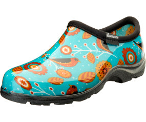 Slogger Garden Shoes - Turquoise Birds