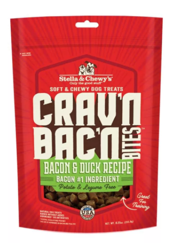 Stella & Chewy's Crav'n Bac'n Bites Bacon & Duck Recipe Dog Treats