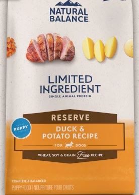 Natural Balance Reserve Grain Free Duck & Potato Puppy Recipe