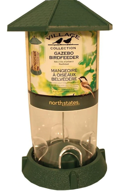 Gazebo Bird Feeder - 2.25lb capacity, Multiple Colors