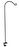 36" Curved Deck Rail Hook
