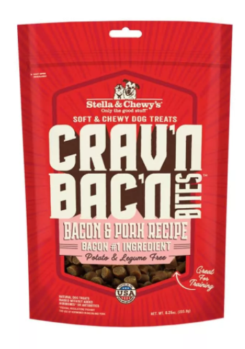 Stella & Chewy's Crav'n Bac'n Bites Bacon & Pork Recipe Dog Treats