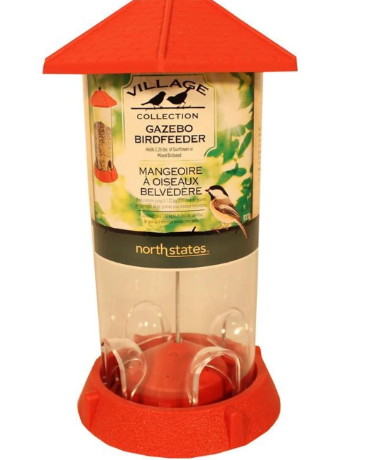 Gazebo Bird Feeder - 2.25lb capacity, Multiple Colors
