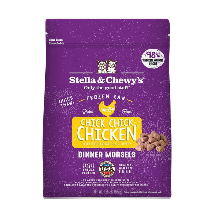 Stella & Chewy's Grain Free Chick Chick Chicken Dinner Morsels Freeze Dried Raw Cat Food