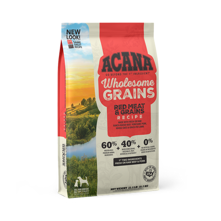 ACANA + Wholesome Grains Red Meat & Grains Recipe Dry Dog Food