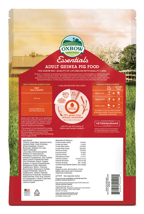 Oxbow Essentials - Adult Guinea Pig Food