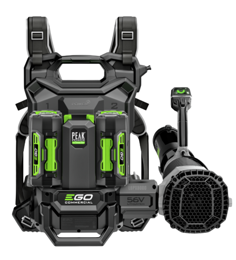 EGO 800CFM Commercial Backpack Blower Kit (2* 10Ah Batteries, Dual Port Charger)