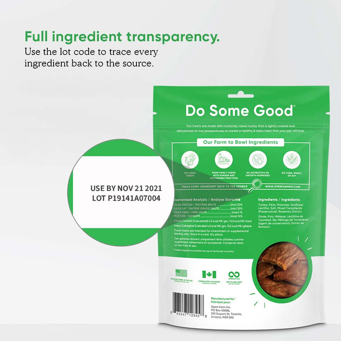 Open Farm Dehydrated Turkey Treat
