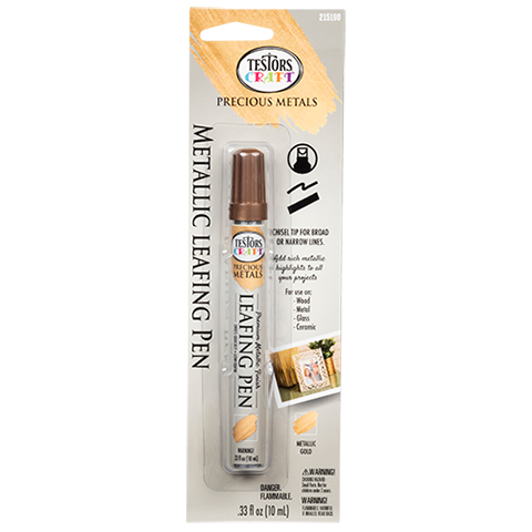 Testors Craft Enamel Leafing Paint Pen, Metallic Gold