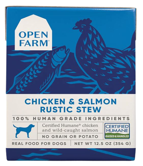 Open Farm Chicken & Salmon Rustic Stew Wet Dog Food, 12.5oz