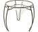 12" Main Street Plant Stand Metallic Taupe