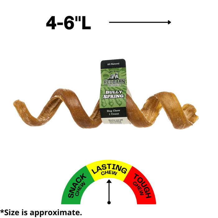 Redbarn Naturals Bully Spring - Small/Medium, 4-6"