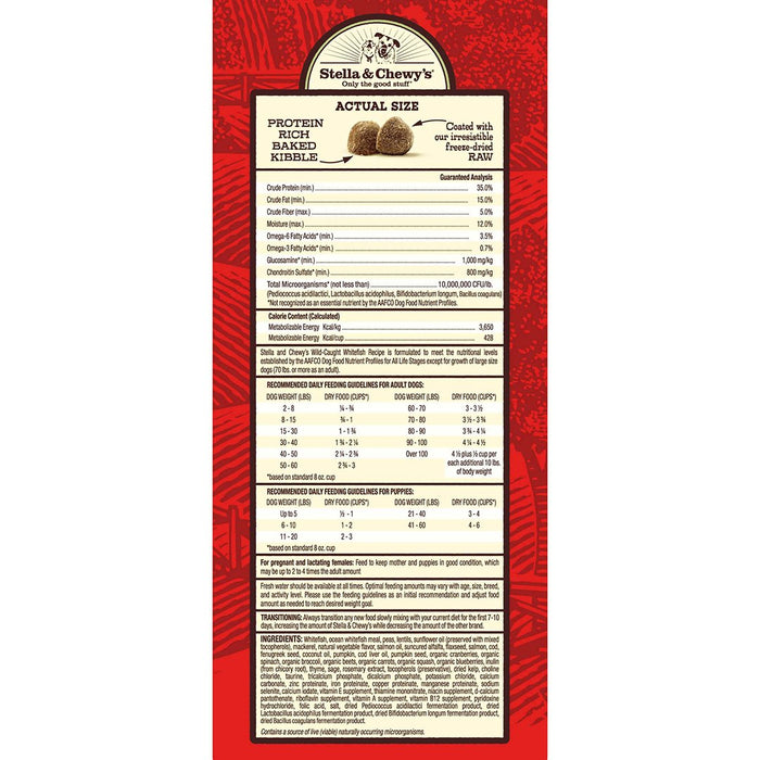 Stella & Chewy's Wild-Caught Whitefish Raw Coated Kibble