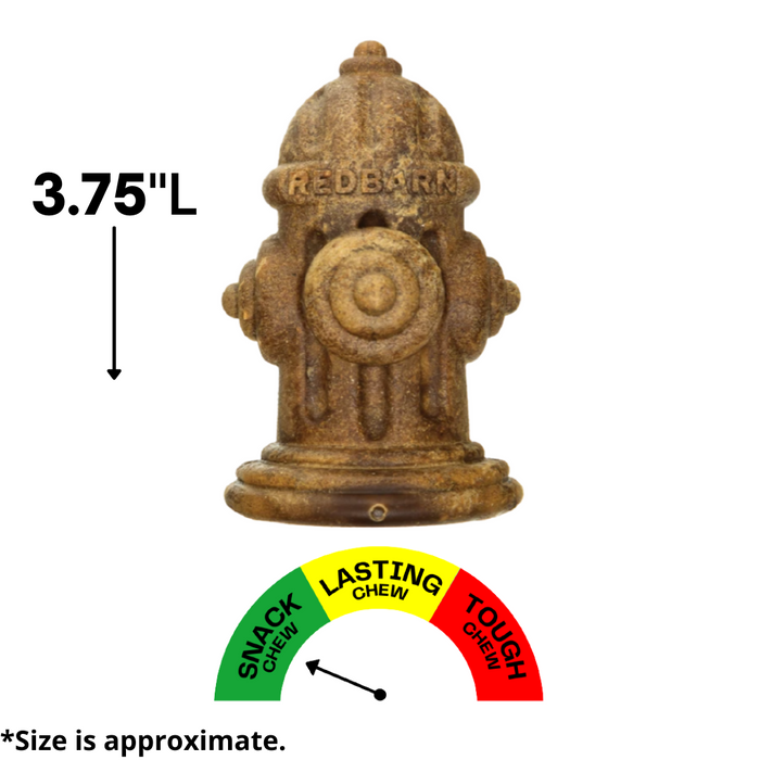 Redbarn Chew-A-Bulls® Hydrant Dental Dog Treat - Large, 3.75"