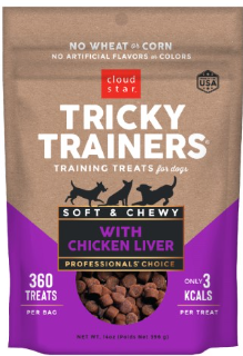 Cloud Star Chewy Tricky Trainers Chicken Liver Chewy Dog Treats