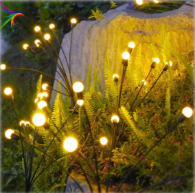LED Solar Firefly Light Spray Stake