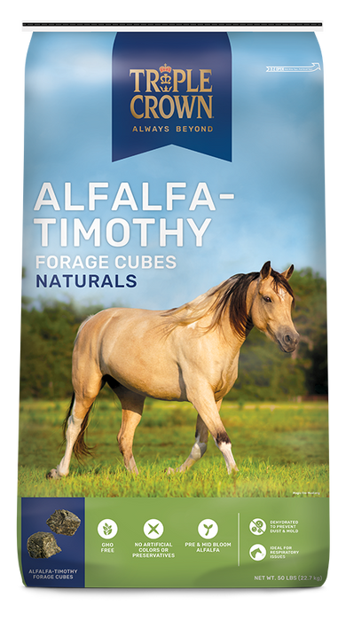 Triple Crown Timothy/Alfalfa Cubes, 50 lb