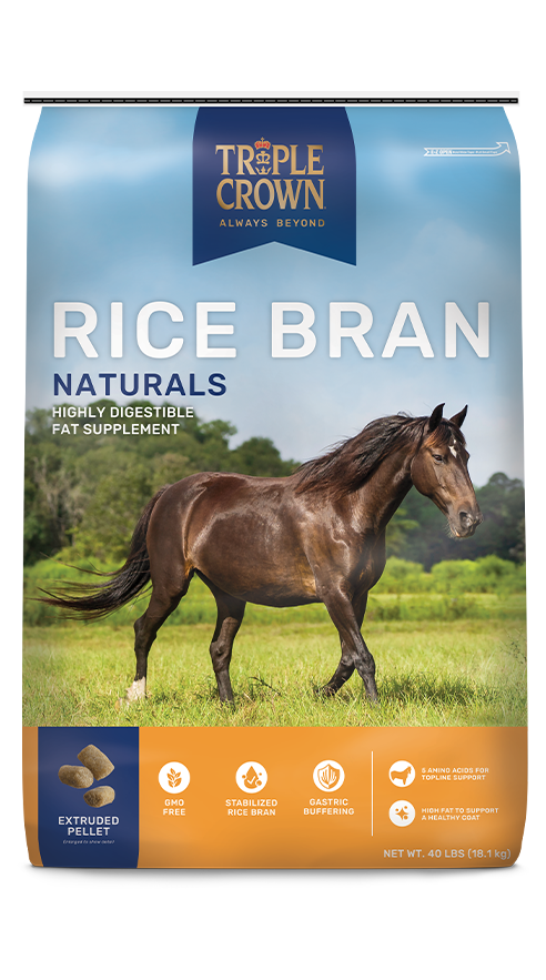 Triple Crown Rice Bran Naturals, 40lbs