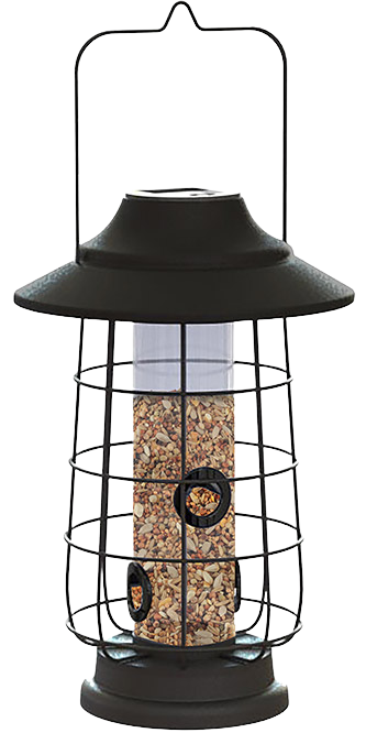 Solar Lantern Tube Feeder, 1lb capacity